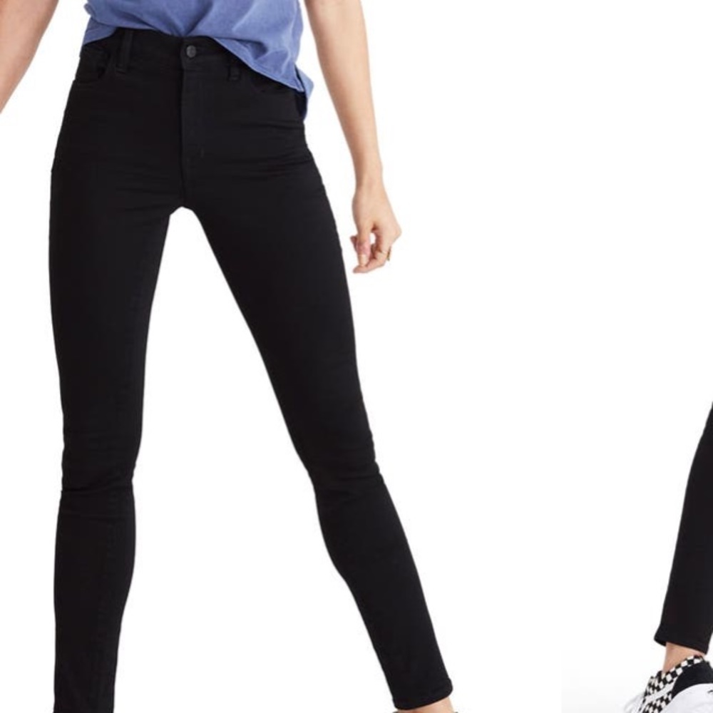 Madewell “Roadtripper” Black High Rise Skinny Jeans 26